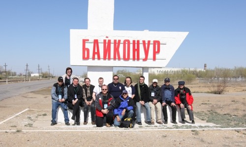 The whole group at Baikonur