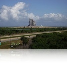 Endeavour on the launch pad 39A